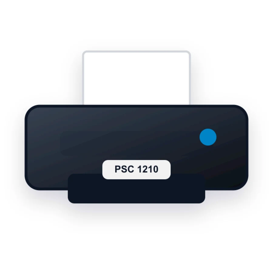 HP PSC 1210 printer illustration