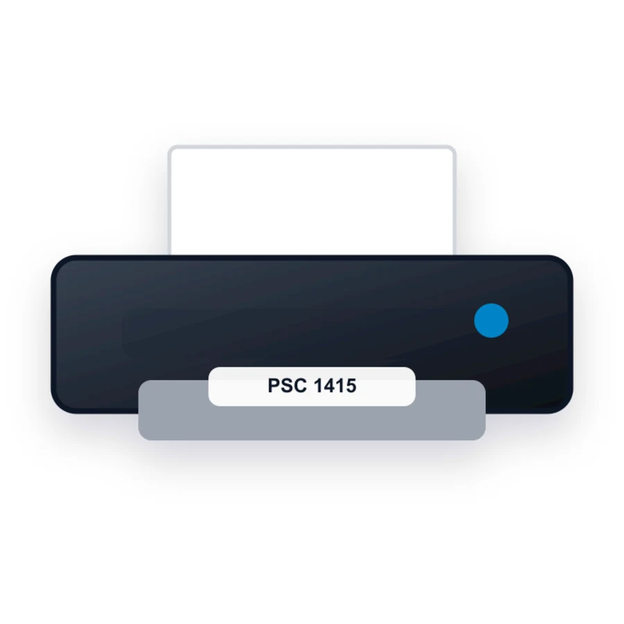 HP PSC 1415 printer illustration