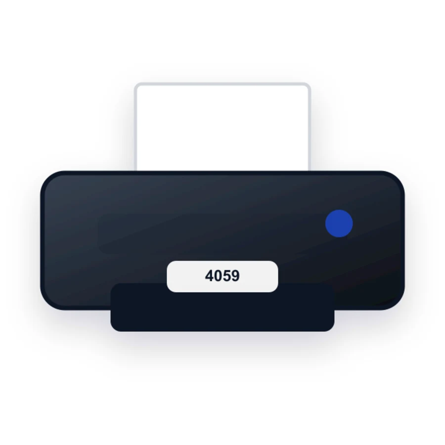IBM 4059 printer illustration
