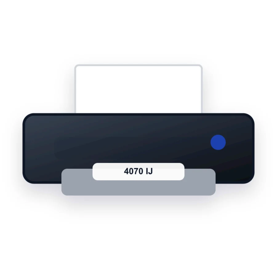 IBM 4070 IJ printer illustration