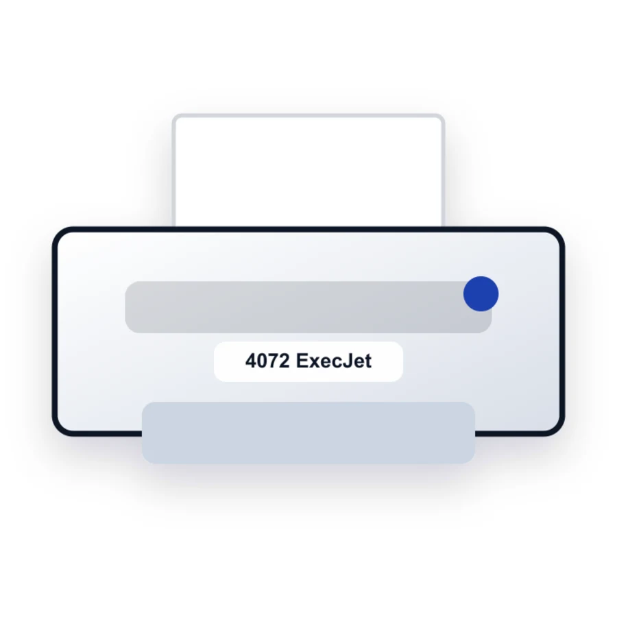 IBM 4072 ExecJet printer illustration