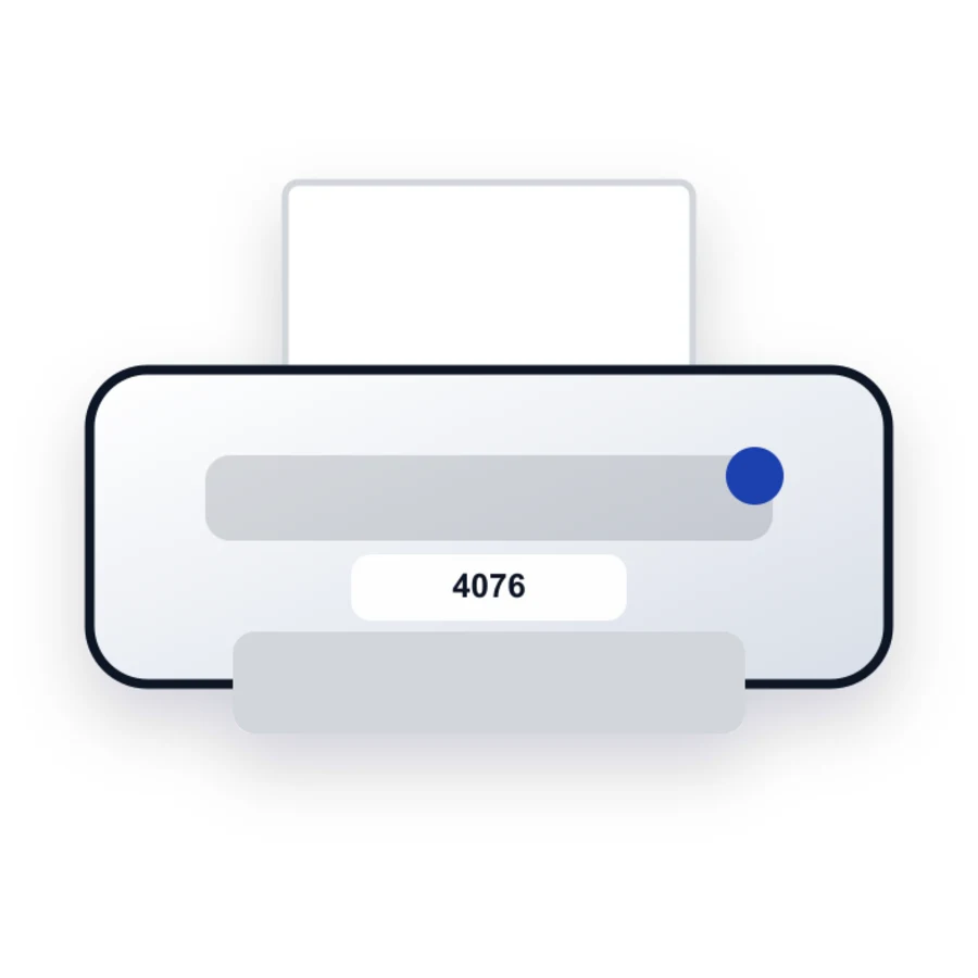 IBM 4076 printer illustration