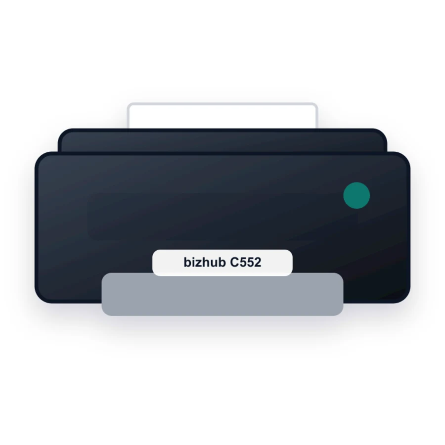 Konica Minolta bizhub C552 printer illustration