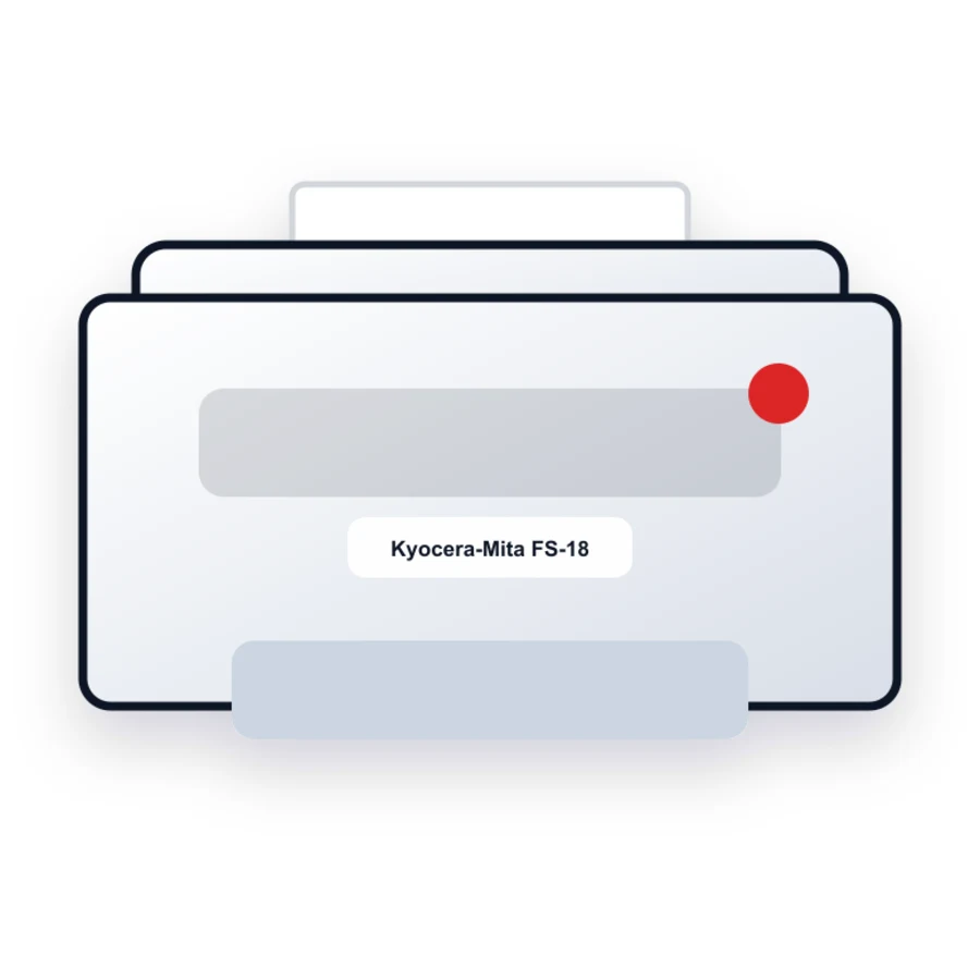 Kyocera-Mita FS-1800 T Plus printer illustration