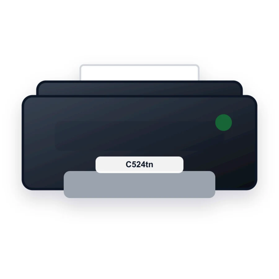 Lexmark C524tn printer illustration