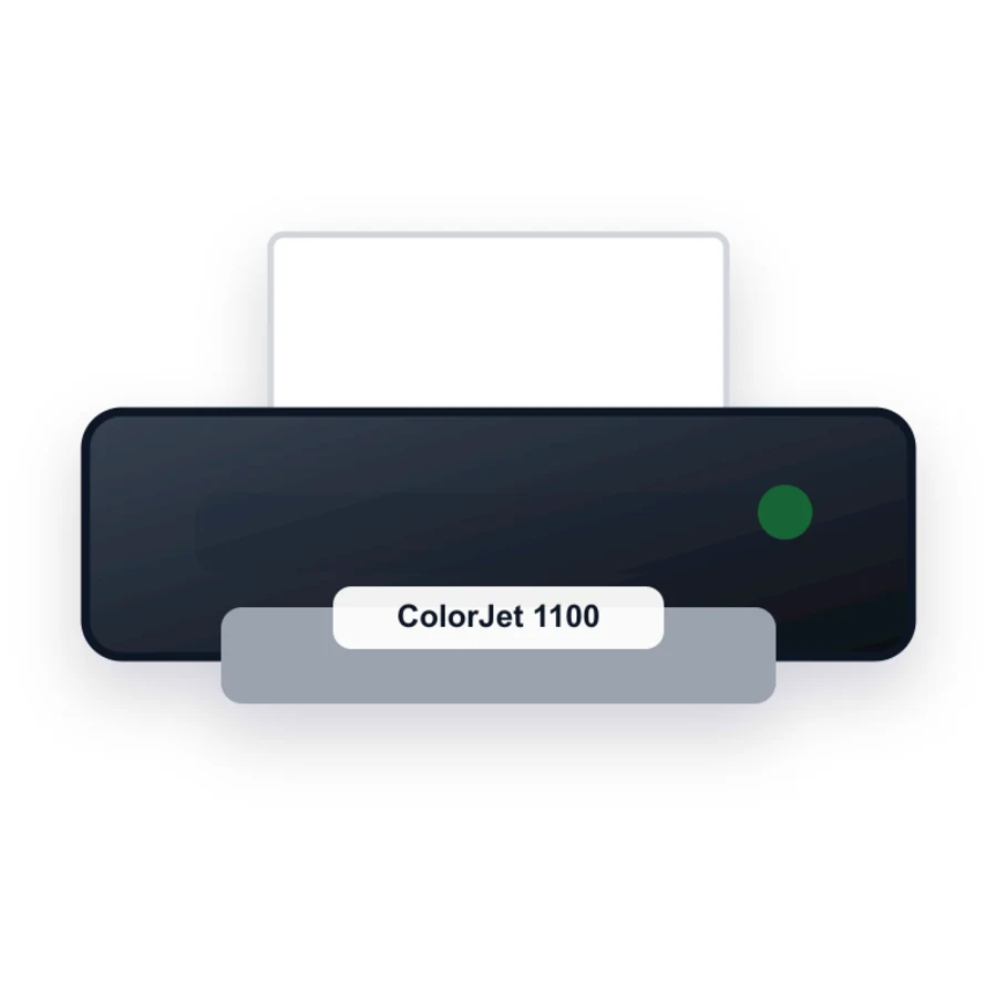 Lexmark ColorJet 1100 printer illustration