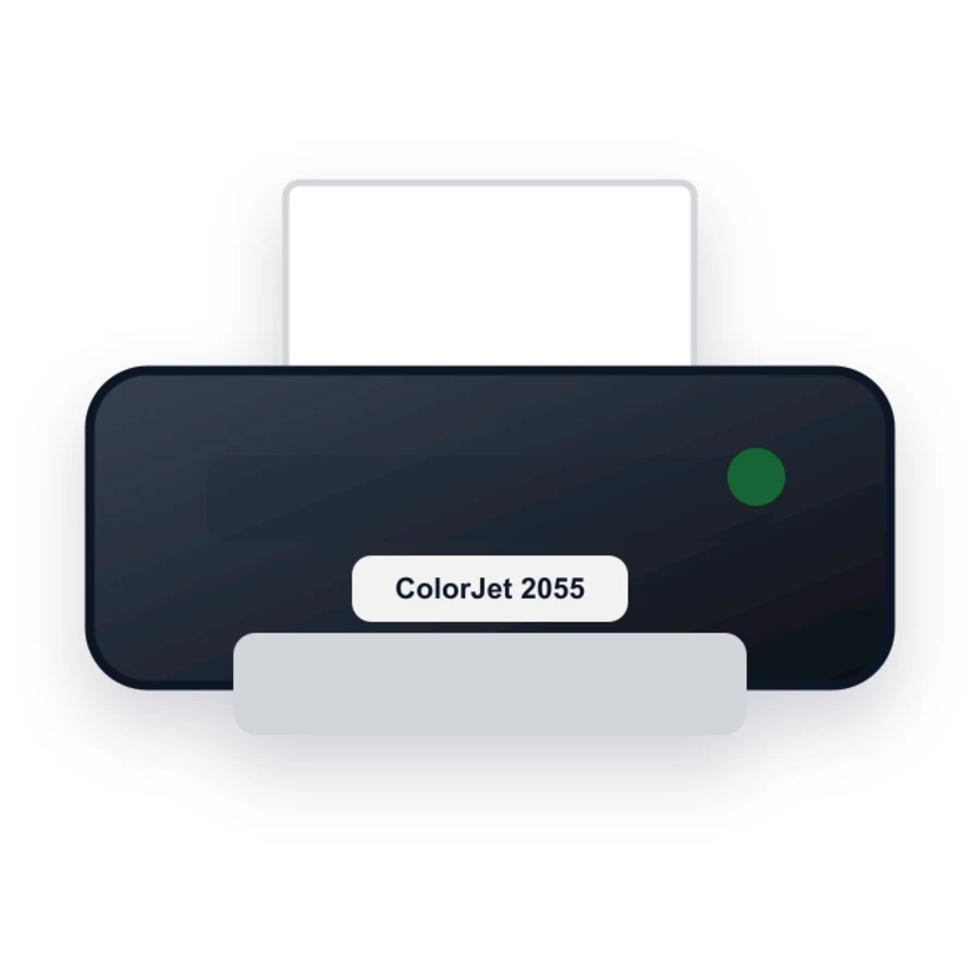 Lexmark ColorJet 2055 printer illustration