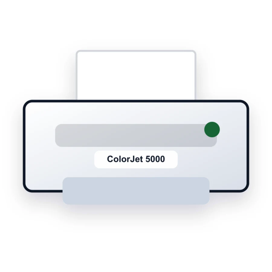 Lexmark ColorJet 5000 printer illustration