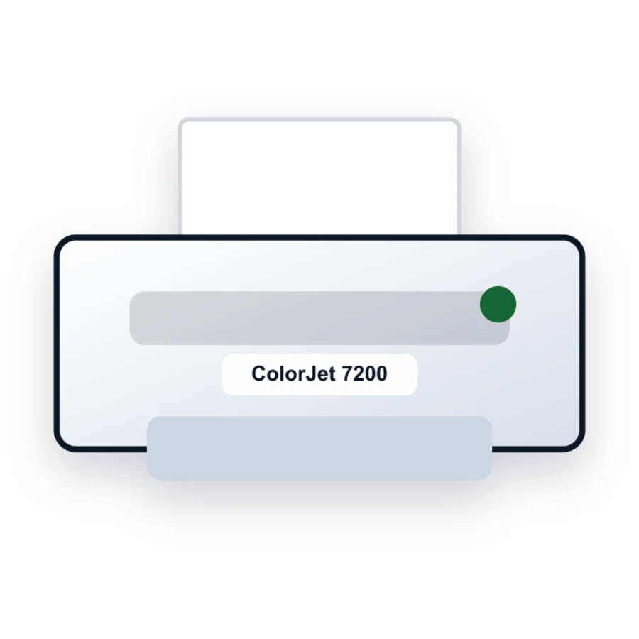 Lexmark ColorJet 7200 printer illustration