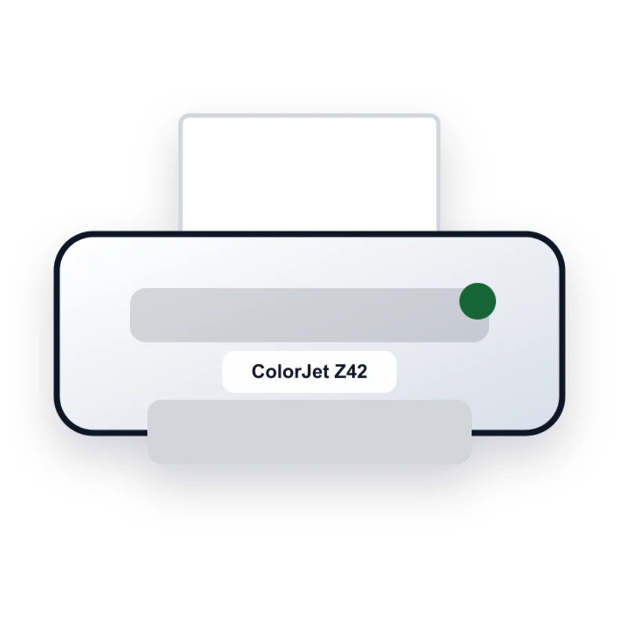Lexmark ColorJet Z42 printer illustration