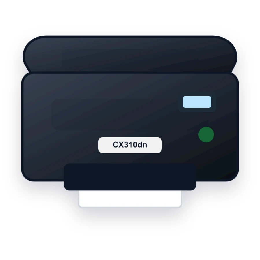 Lexmark CX310dn printer illustration
