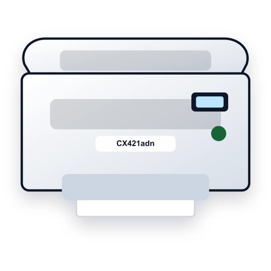 Lexmark CX421adn printer illustration