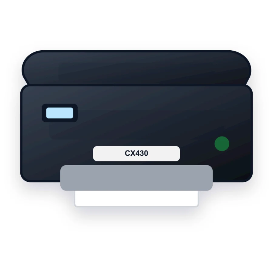 Lexmark CX430 printer illustration