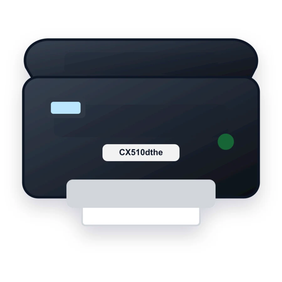 Lexmark CX510dthe printer illustration