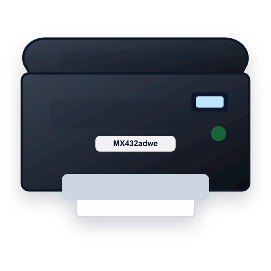 Lexmark MX432adwe printer illustration