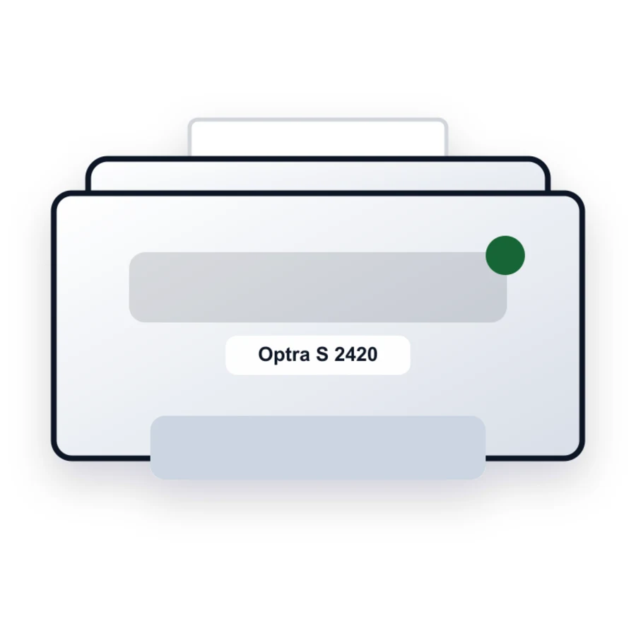 Lexmark Optra S 2420 printer illustration