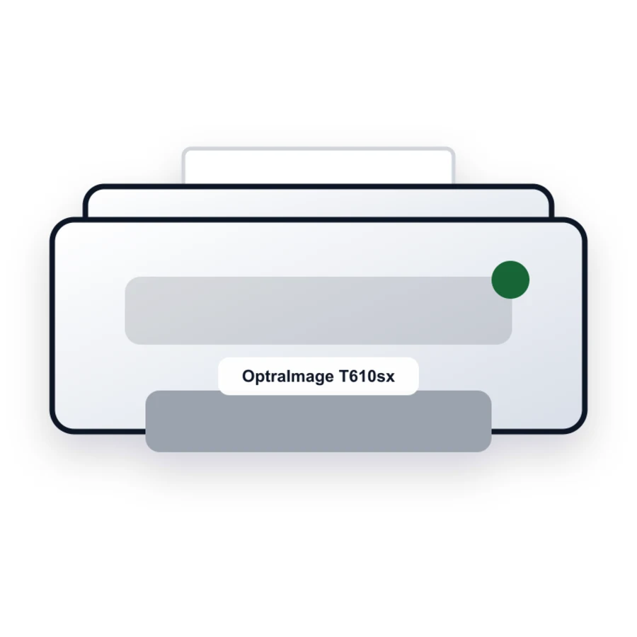 Lexmark OptraImage T610sx printer illustration