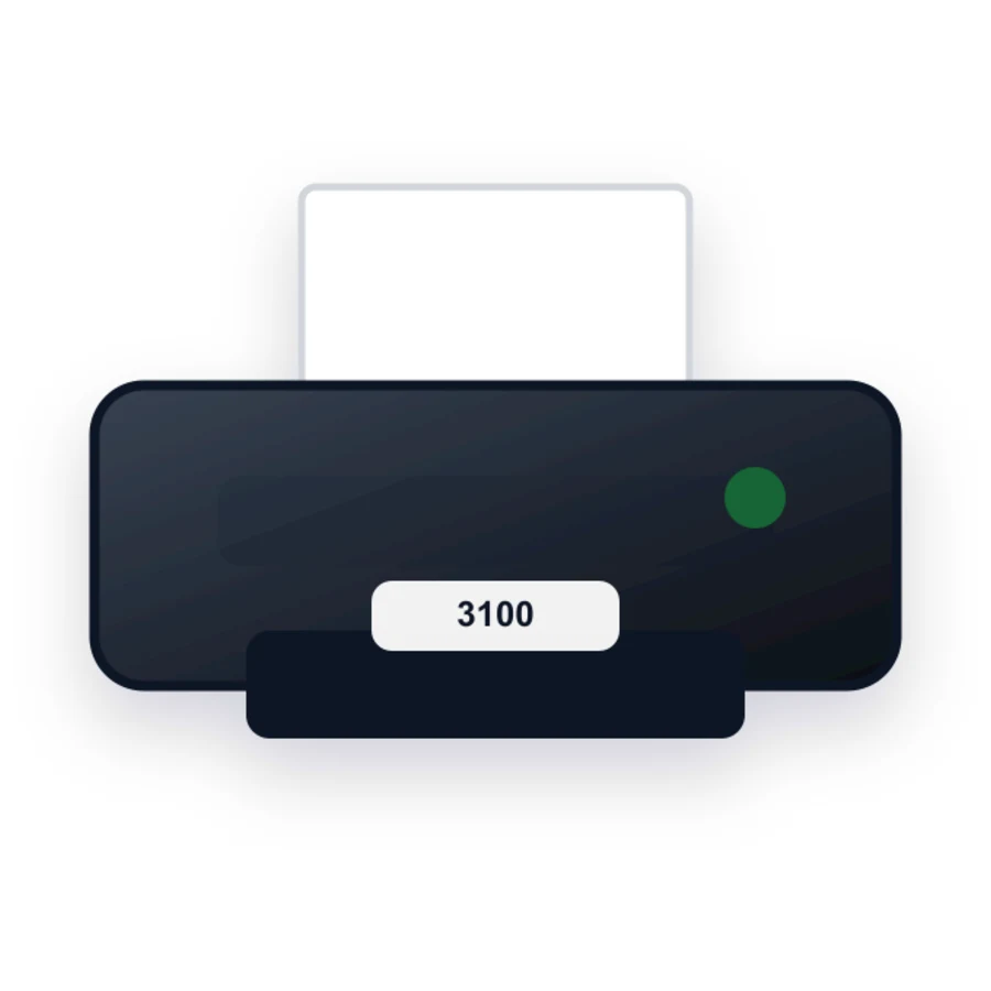 Lexmark 3100 printer illustration