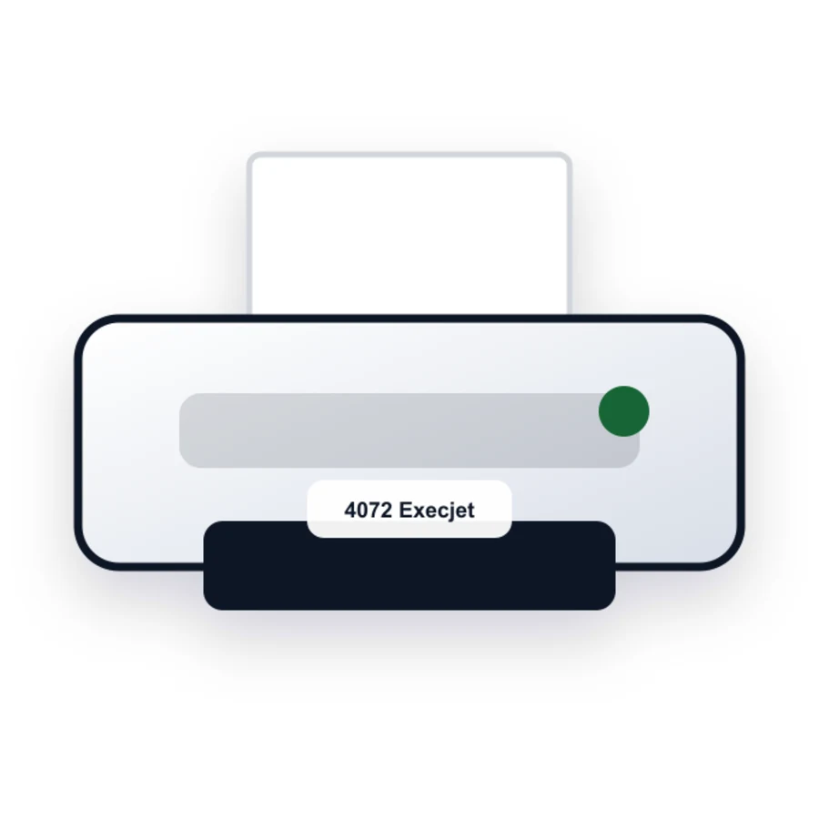 Lexmark 4072 Execjet printer illustration