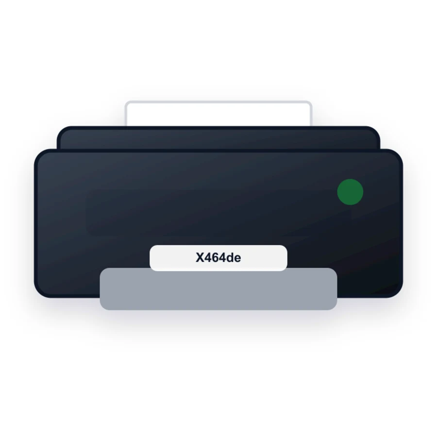 Lexmark X464de printer illustration