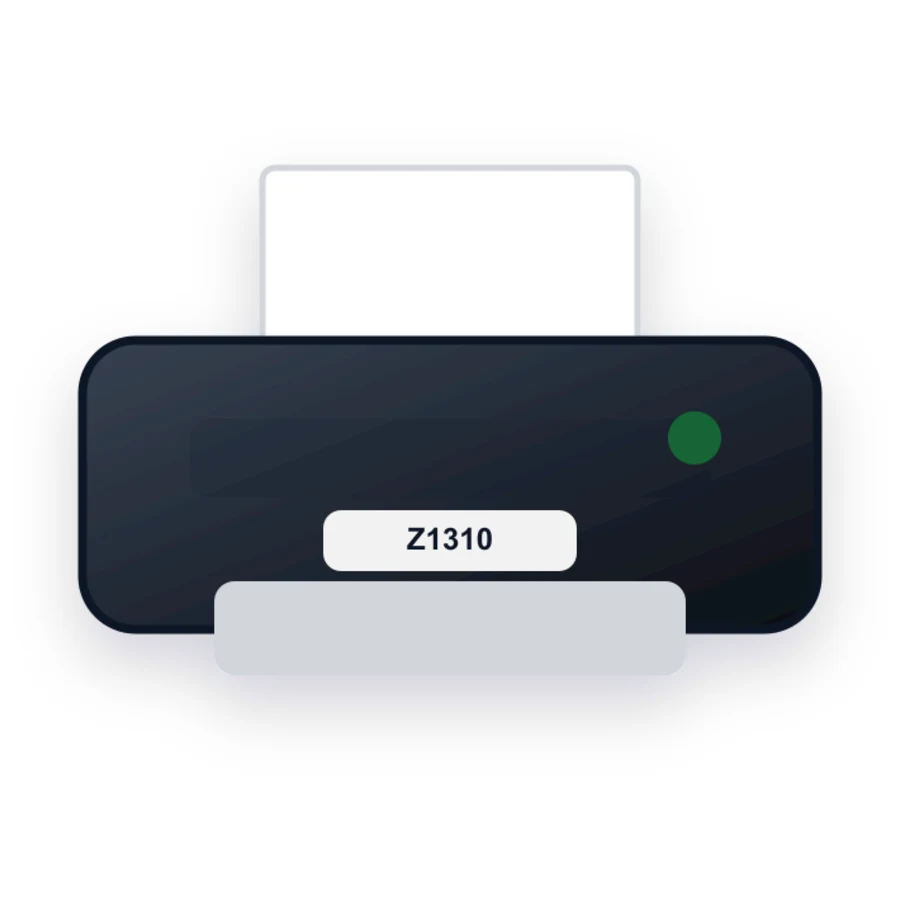Lexmark Z1310 printer illustration