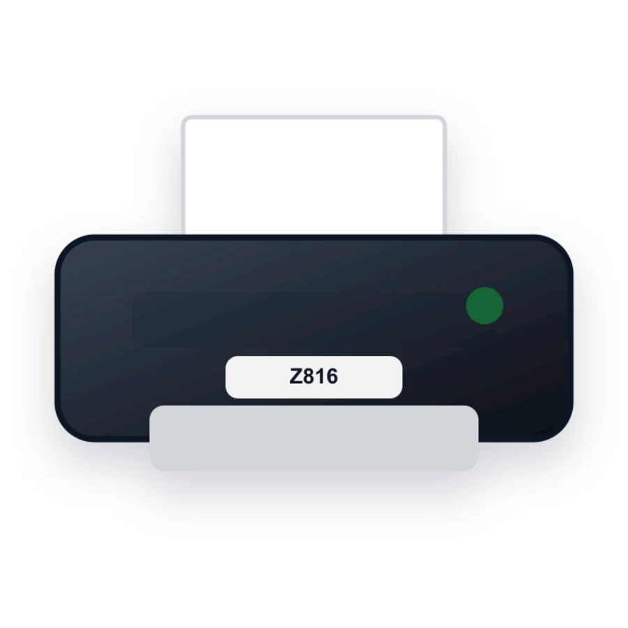 Lexmark Z816 printer illustration