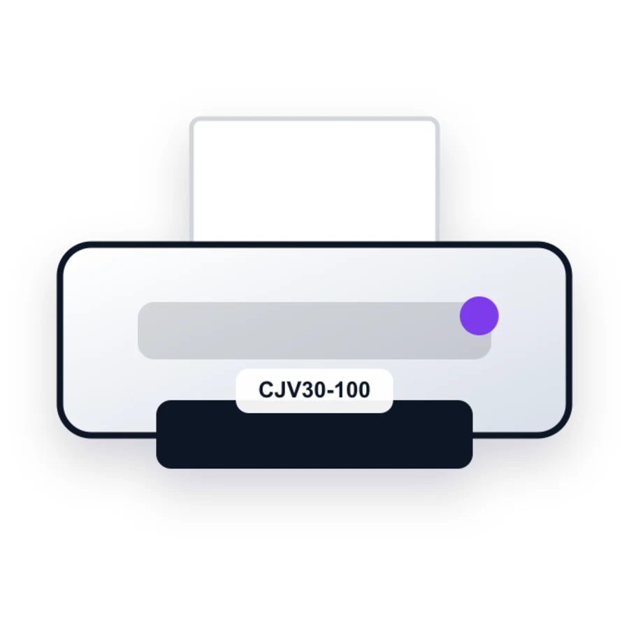 Mimaki CJV30-100 printer illustration