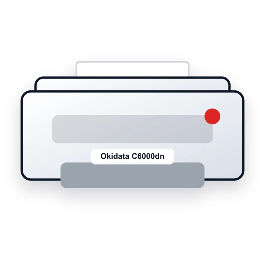 Okidata C6000dn printer illustration