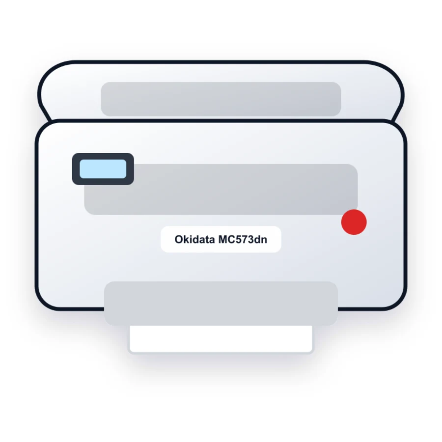 Okidata MC573dn printer illustration