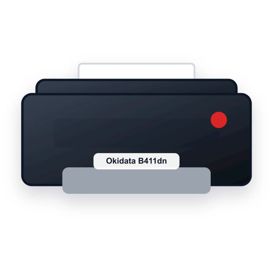 Okidata B411dn printer illustration