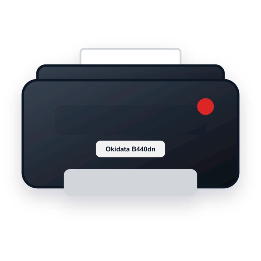 Okidata B440dn printer illustration