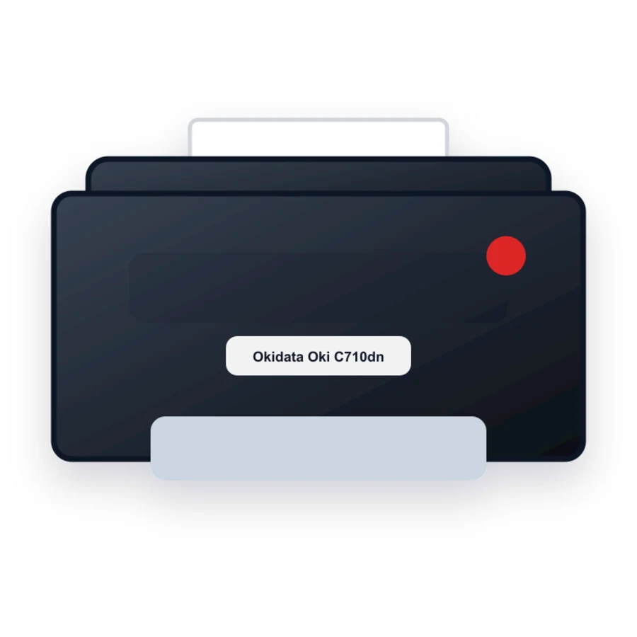 Okidata Oki C710dn printer illustration