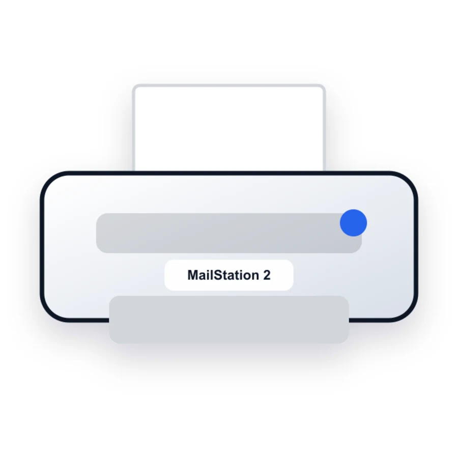 Pitney Bowes MailStation 2 printer illustration