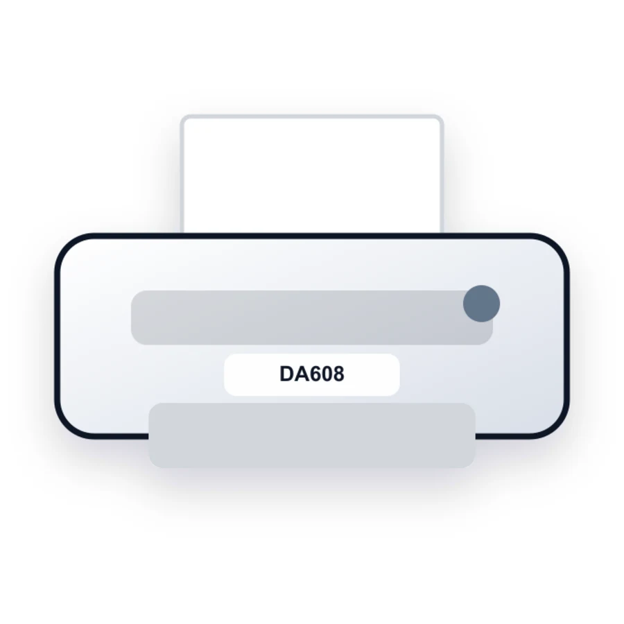 Rena DA608 printer illustration