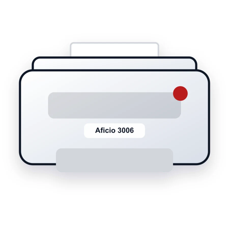 Ricoh Aficio 3006 printer illustration