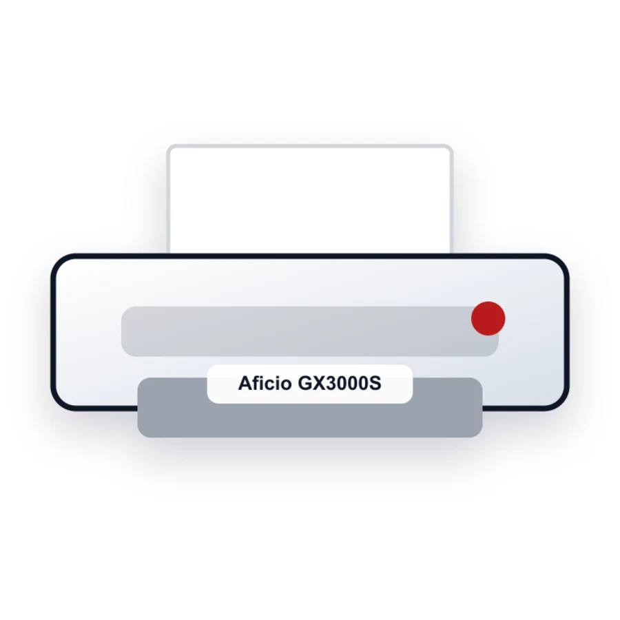 Ricoh Aficio GX3000S printer illustration