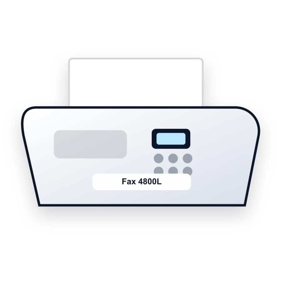 Ricoh Fax 4800L printer illustration