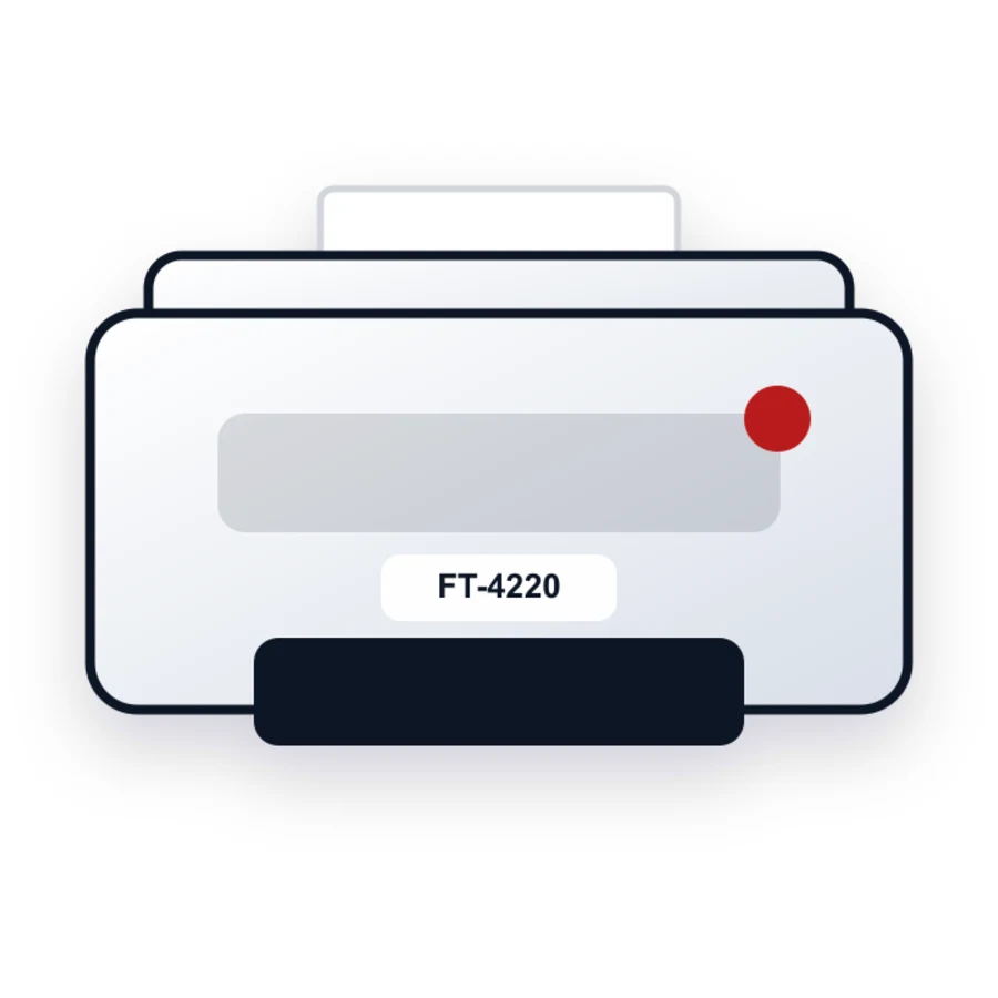 Ricoh FT-4220 printer illustration