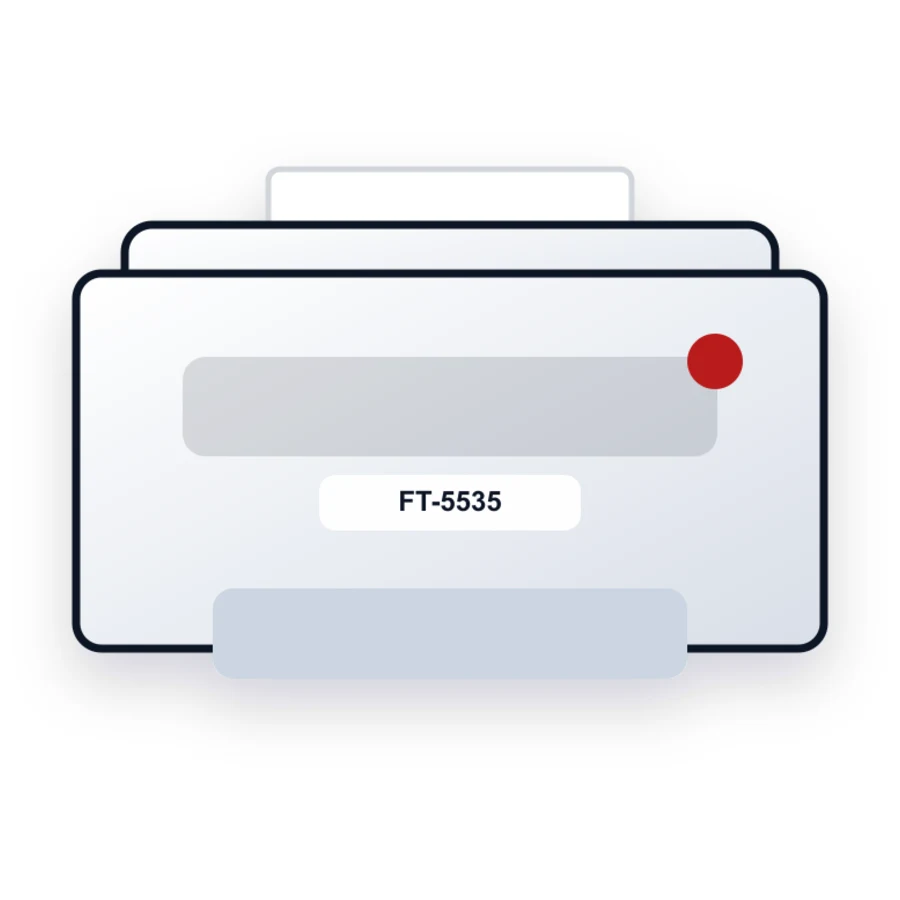 Ricoh FT-5535 printer illustration