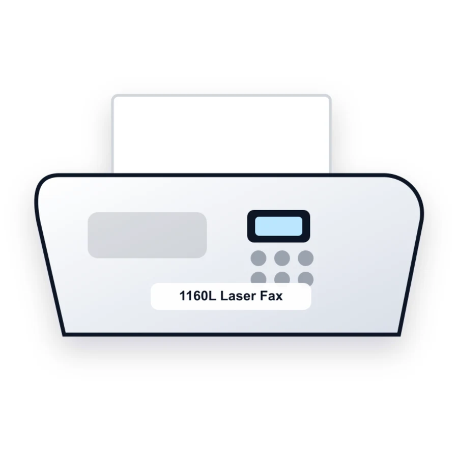Ricoh 1160L Laser Fax printer illustration