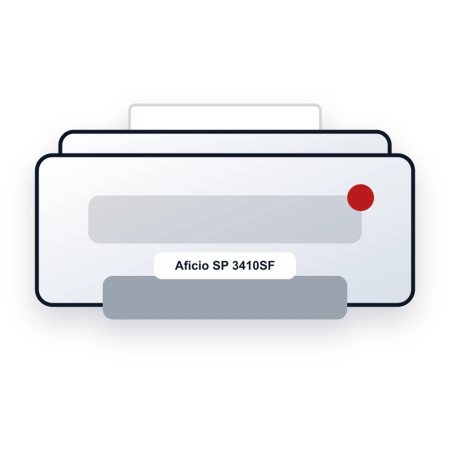 Ricoh Aficio SP 3410SF printer illustration