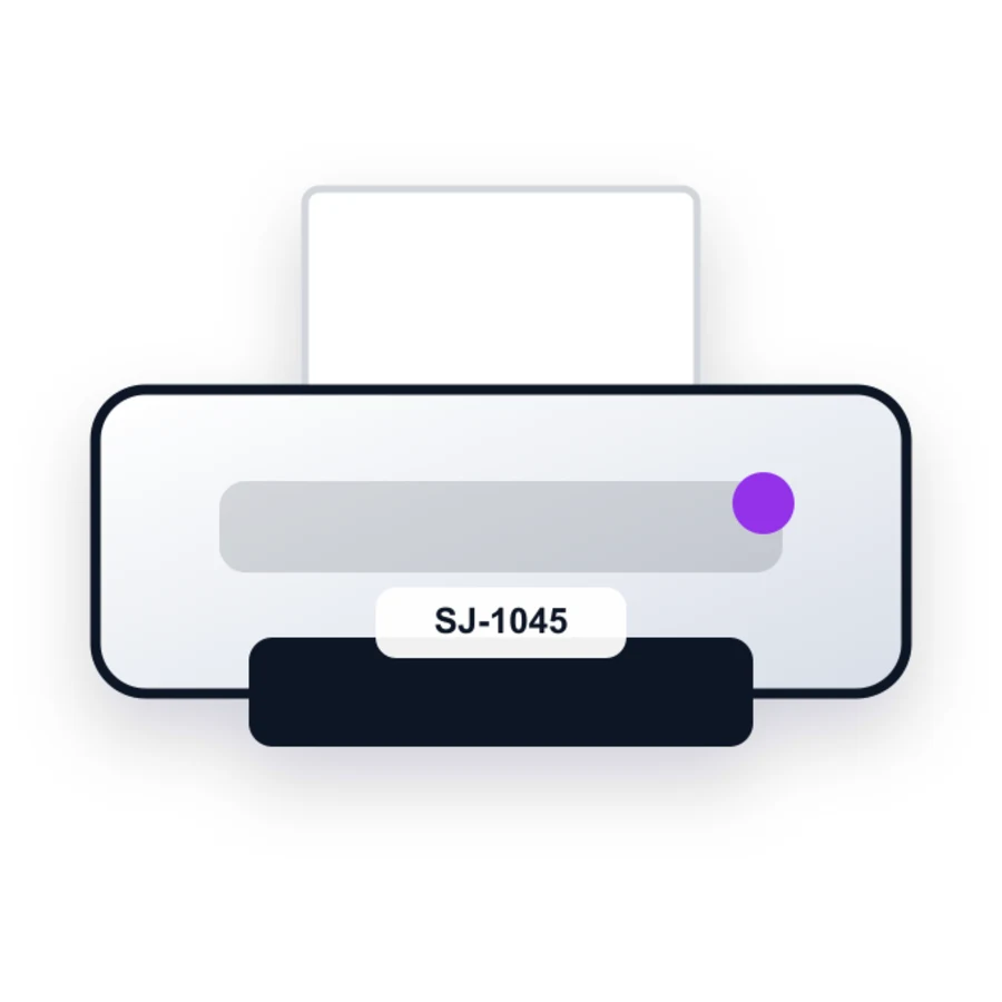 Roland SJ-1045 printer illustration