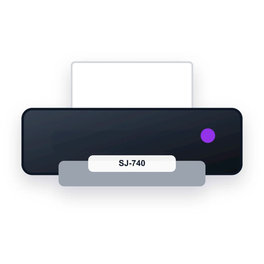 Roland SJ-740 printer illustration