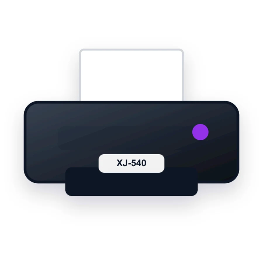 Roland XJ-540 printer illustration
