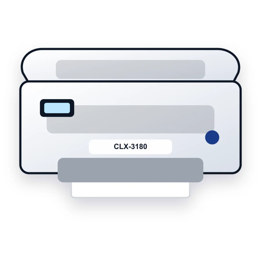 Samsung CLX-3180 printer illustration