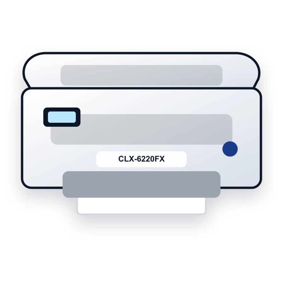 Samsung CLX-6220FX printer illustration