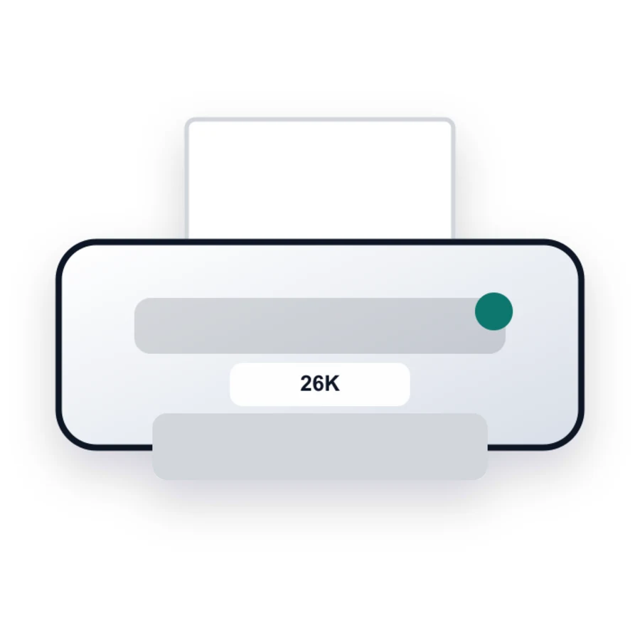 Secap 26K printer illustration
