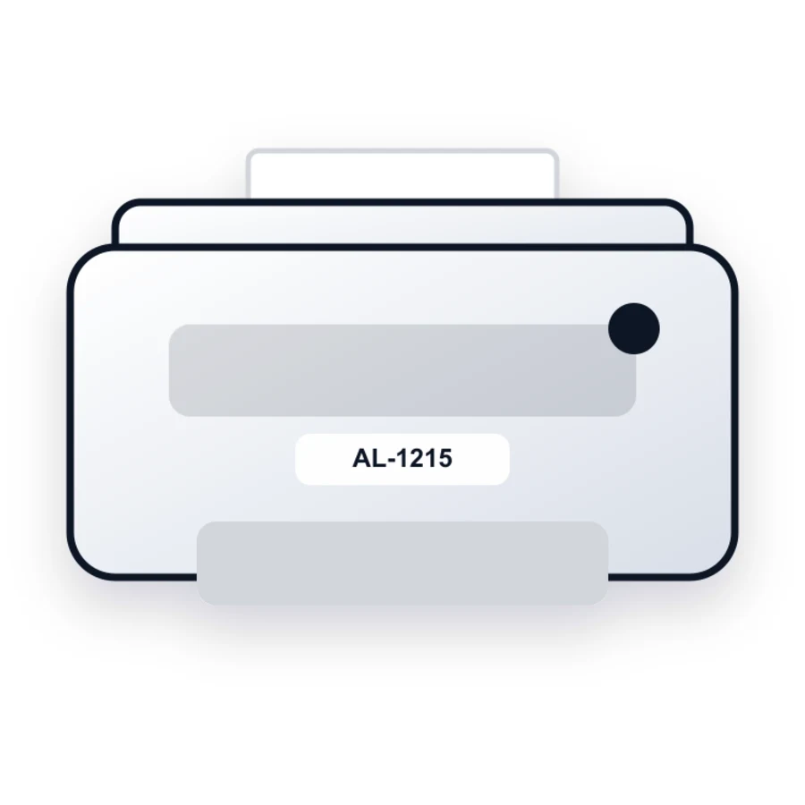 Sharp AL-1215 printer illustration