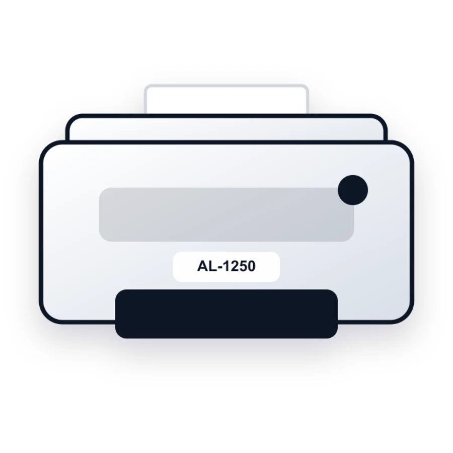 Sharp AL-1250 printer illustration