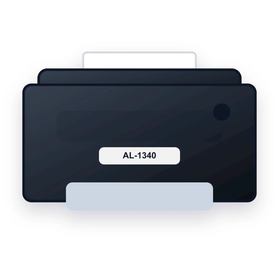 Sharp AL-1340 printer illustration